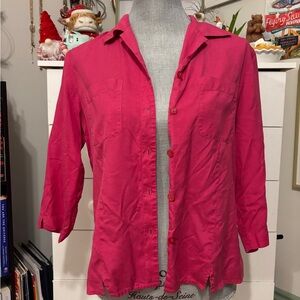 Anna And Frank Pink Button-Up Blouse